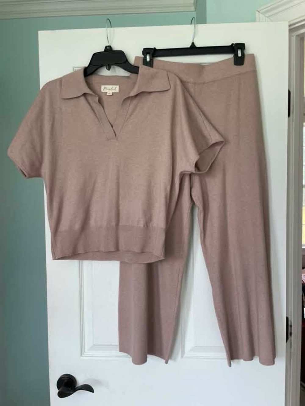 2-pc Set — Soft Knit Top & Pants NWOT M